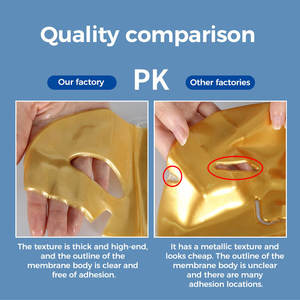 מסכת פנים הידרוג'ל קולגן זהב 24 קראט להרמת עור, לחות והזנה לנשים - Product Image 4