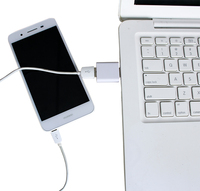 Penghalang Data USB UCD01 Berkualitas Tinggi dari ABS & Logam dengan Pelindung Kabel Terjalin, Kompatibel dengan IOS, Pelindung Data untuk Komputer