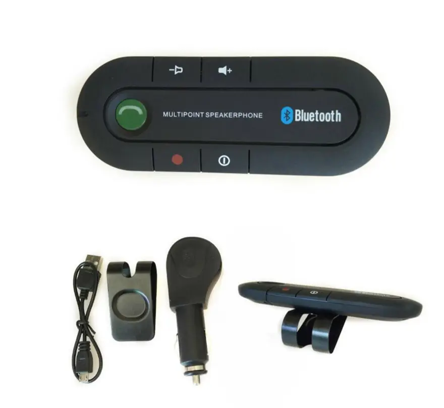 Sun Visor bluetooth loa ngoài MP3 âm nhạc máy nghe nhạc không dây Bluetooth rảnh tay xe Kit Bluetooth Receiver Loa Sạc xe hơi