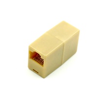 NT-LINK 6P4C 6P6C RJ11 RJ12 3U-50U plaqué or CAT3 UTP cordon téléphonique vocal connecteur de câble droit femelle à femelle coupleur