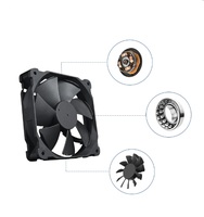 Ventilateur axial DC 120 mm 120x120x25 mm, 12V/24V, roulement à billes/à manchon, pour boîtier PC, alimentation, radiateur - OEM ODM