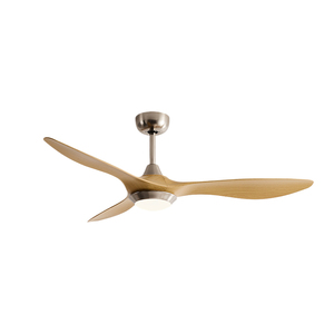 ABS lưỡi nhà phòng khách phòng ngủ điều khiển từ xa LED DC BLDC động cơ rắn gỗ quạt trần với ánh sáng - Product Image 3