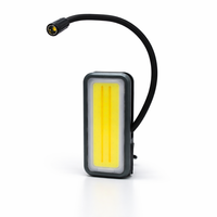 Wiederaufladbare Magnetische Inspektionsleuchte mit Flexiblem Schwanenhals LED COB Flutlicht Haken und Powerbank für Reparaturen