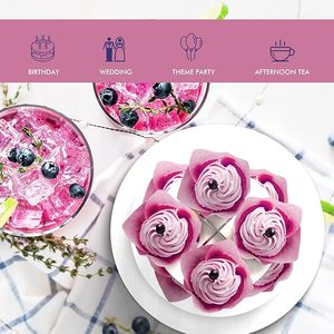 DAMAI Soporte de 3 Niveles para Cupcakes, Torre de Cupcakes DIY para Exhibición en Mesa de Postres, Decoración para Fiestas Temáticas de Cumpleaños - Product Image 6