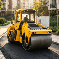 Compacteur vibrant à double tambour 13 tonnes 15 tonnes pour la construction routière avec moteur haute puissance à vendre