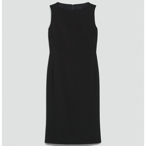 Vestido Tubo sin Mangas con Cuello Redondo para Mujer, Ajustado, Largo hasta la Rodilla, Color Sólido, Ropa Profesional de Oficina, Tejido Antiarrugas - Product Image 6