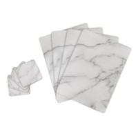 Napperons élégants en bois de liège Tapis de table en cuir luxueux pour un décor exquis