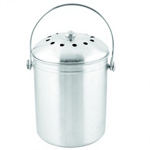 Stainless Steel <b>Compost</b> <b>Bin</b> With Handle - Product Image 1