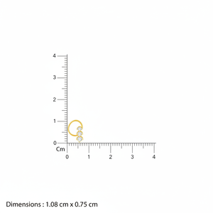 Véritable connexion laboratoire diamant nez broche 18K plaqué or bijoux de corps à la mode or Rose Piercing bijoux pour mariage ou cadeau - Product Image 1