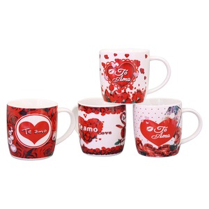 Tasse en céramique avec Logo personnalisé, nouveau Style, lettres espagnoles, ensemble cadeau pour la saint-valentin, vente en gros - Product Image 5