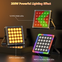 UKING 5*5 LED RGB Pixel Matrix Light DMX512 Contrôle Effet Stroboscopique Éclairage Scène Mariage Spectacle Fond Mur Rondelle Lumière