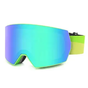 PANLEES Ski Googles Custom Logo Uv400 Antifog Snow Goggles For Glasses