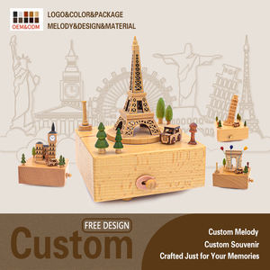 Caja de Música de Madera de Recuerdo al por Mayor, Grabada con Láser Personalizada, Regalo Coleccionable para Tienda de Turismo, al por Mayor - Product Image 2