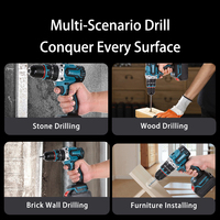 Vente en gros Kit combiné électrique Perceuse sans fil Ensemble d'autres clés à main Boîte à outils Ensemble d'outils Kit d'outils Ensembles d'outils