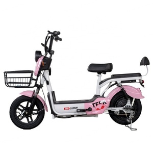 Factory Wholesale Electric Scooter 14 Inch 350W Adult Electric <b>Bicycle</b> 48V12Ah Rechargeable Lead-acid Battery Electric Bike - Product Image 3