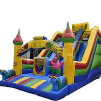 Toboggan gonflable géant personnalisable pour adulte, commercial, extérieur, toboggans gonflables bon marché pour enfants, jardin avec piscine