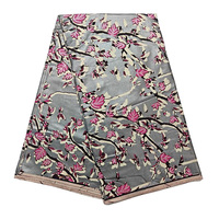 Tela Africana Batik Twill con Estampado de Cera Dorada Ankara, Textiles de Nigeria, 6 Yardas para Camisas, Bolsos y Ropa de Niños