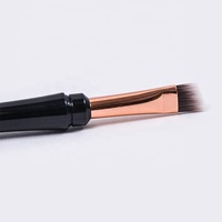 Kuas Spoolie Alis & Eyeliner Dua Sisi Gagang Plastik Bulu Sintetis Berkualitas Tinggi