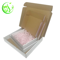 Cajas de Cartón de Papel Kraft Biodegradables y Reciclables con Recubrimiento UV, Grabado en Relieve, Logotipo Personalizado, Caja de Regalo de Lujo para Envíos, Venta al Por Mayor Digital