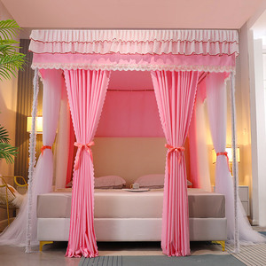 Mùa hè mới phòng ngủ nhà giường đơn giường đôi hoạt hình dễ thương Khung chống muỗi lưới chống muỗi - Product Image 2