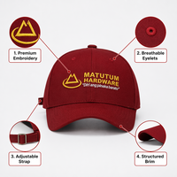 Casquette de luxe personnalisée avec logo brodé, six panneaux en sergé de coton structuré, visière incurvée, boucle argentée en cuivre, ajustable, vente en gros OEM