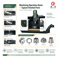 Centro de Torneado Vertical CNC de Servicio Pesado con Mandril Giratorio, Pulverizador de Refrigerante y Detalles en Cobre - Torno CNC Vertical