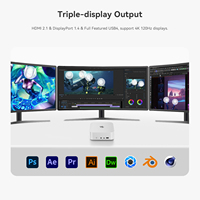 Factory Beelink SER8 AMD 8745HS Mini PC 64G + 1TB Tipo-C/HD/DP Triple Pantalla Wifi6 BT Wins11 para Gaming Work Computadora Industrial