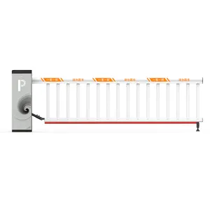 Intelligent Identification License Plate Parking Lot Automatic Gate Barrier Led Heavy Duty Electric Boom Barrier Gate