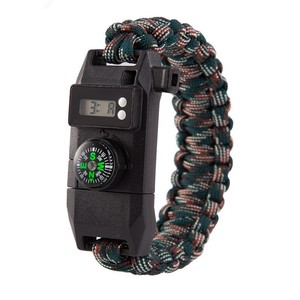 <span class=keywords><strong>Bracelet</strong></span> <span class=keywords><strong>de</strong></span> <span class=keywords><strong>survie</strong></span> multifonctionnel en paracorde à sept brins pour l'extérieur, avec montre <span class=keywords><strong>de</strong></span> secours et outil multifonction intégré - Product Image 3