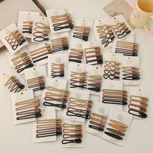 Pinza de pelo sin costuras de color café leche 2312, flequillo lateral para mujer, tocado, pico de pato triturado, palabra - Product Image 1