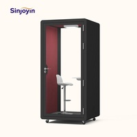 Cabine de réunion acoustique insonorisée amovible moderne pour bureau, hôtel, immeuble de bureaux, espace privé, cabine téléphonique, villa