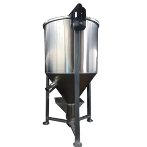 Kapasitas Besar Vertikal Screw Mixer Kecepatan Tinggi Vertikal Mesin Pencampur Bahan Baku Plastik