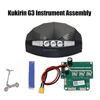 FLIDER Ensemble d'instruments avec écran LCD, carte mère et tableau de bord de contrôle de remplacement, 48V, ABS durable pour trottinette électrique Kukirin G3