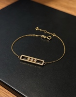 Bracelet en or véritable 18 carats avec diamants naturels, nouveau design, bijoux fins pour femmes, style tendance pour les mariages et les cadeaux