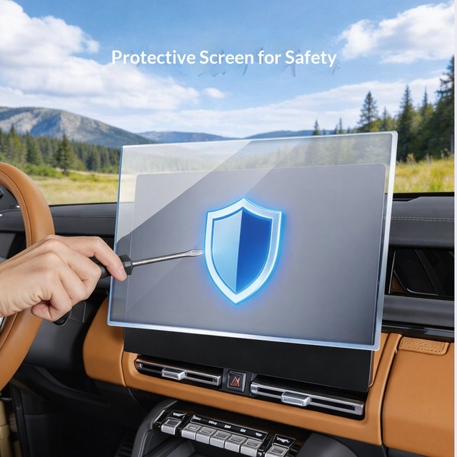 Chery ICAR V27 Central Navigation Screen & Rear Entertainment TV Silicone Tempered Film Protective Accessories