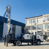BDMCZ-200 Foreuse portable montée sur camion pour forage de puits d'eau, moteur diesel, pompe à roulement rotatif, profondeur de forage 200m
