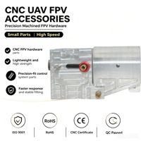 Pièces usinées CNC sur mesure en acier inoxydable, service de fraisage de précision, boîtier de réglage pour pièces de rechange de cardan de précision pour UAV