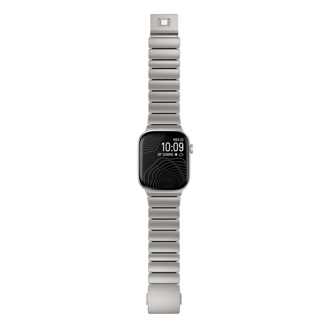 Custom Wholesale 18mm 22mm Titanium Metal Stainless Steel Watch Strap for Apple Casio
