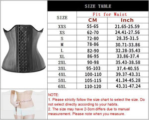 Corset amincissant ajustable en latex grande taille avec 25 baleines en acier pour femme, effet sauna, pour le remodelage corporel - Product Image 5
