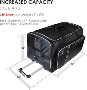 Muestra Gratuita de Bolsa de Baile Plegable Personalizada con Perchero, Bolsa de Viaje Ligera para Disfraces - Product Image 2