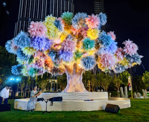 Vibrant Simulation Firework Tree - Family Room Decor