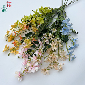 Fleurs artificielles mixtes en soie, faites à la main, décoration de mariage, style moderne - Product Image 1