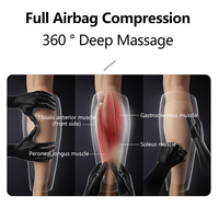 2.6L Portable Amélioré Sans Fil Rechargeable Mémoire Led Air Récupération Jambes Et Veaux Veau Masseur Pour La Circulation Soulagement De La Douleur