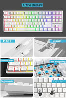 Accesorios para Computadora, Teclado con 75% de Componentes Ecológicos, Teclado Mecánico para Juegos con Cable, Fabricante de Teclados para Juegos