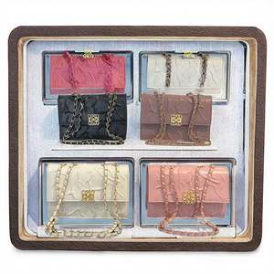 Bolso bandolera de diseñador de lujo para mujer, moderno bolso bandolera con cadena de lentejuelas de metal y PU, elegante bolso. - Product Image 3