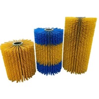 Sikat Rol Otomatis Aktif Sensor, Bulu Nilon Kuning (600-1000) Diameter 170/500mm untuk Badan Sapi, Pasokan Pabrik