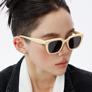 Lunettes de soleil œil de chat pour femme Dl-28200, monture en métal noir, verres TAC, protection UV400, pour l'extérieur - Product Image 3