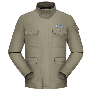 DFW0216 Uniformes d'hiver antistatiques kaki à maintien de la chaleur pour électriciens - Product Image 5