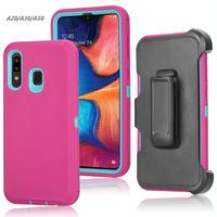 Étui de protection robuste avec clip ceinture pour Samsung Galaxy A20/A30/A50, coque rigide Armor Defender