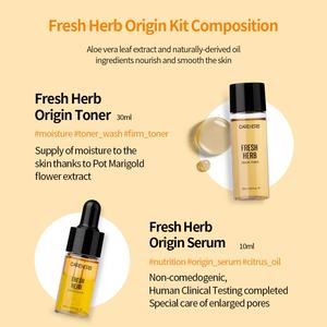 Korean Travel Size <b>Skin</b> Care Set <b>Whitening</b> Anti Wrinkle Toner Serum <b>Cream</b> EM Soap Fresh Herb Kit - Product Image 3